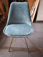 Stoel Velvet Mintgroen - Goud frame Kick Collection (2x), Huis en Inrichting, Stoelen, Ophalen, Zo goed als nieuw, Overige kleuren