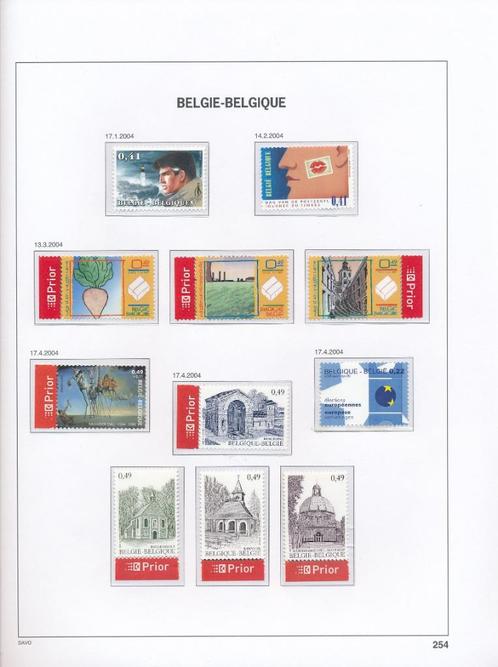 Jaar 2004, minder dan postprijs, op gratis DAVO Luxe, Postzegels en Munten, Postzegels | Europa | België, Postfris, Postfris, Ophalen of Verzenden
