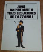 Tintin poster pub ESSO 1973 Hergé Kuifje, Ophalen of Verzenden, Plaatje, Poster of Sticker, Zo goed als nieuw, Kuifje