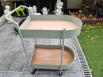Metalen serveertafel “Maison Du Monde”, Huis en Inrichting, Ophalen, 50 tot 100 cm, Metaal, Overige vormen