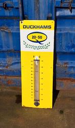 Emaille Duckhams Motor Oil thermometer., Verzamelen, Merken en Reclamevoorwerpen, Ophalen, Gebruikt, Reclamebord