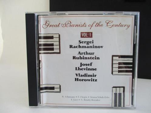 CD-03-1.5: 5 CD's >Great Pianists of The CENTURY voor €15,00, CD & DVD, CD | Classique, Comme neuf, Opéra ou Opérette, Classicisme