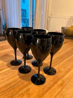 Zwarte wijnglazen Salt&pepper, Ophalen of Verzenden, Zo goed als nieuw