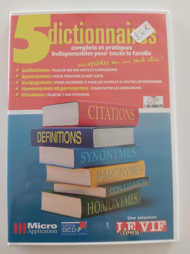 CD-ROM 5 complete en praktische woordenschatboeken, Computers en Software, Ophalen of Verzenden, Zo goed als nieuw, Taalcursus