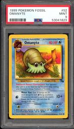 Omanyte PSA 9 - 52/62 - Fossil 1999, Hobby en Vrije tijd, Verzamelkaartspellen | Pokémon, Verzenden, Zo goed als nieuw, Losse kaart