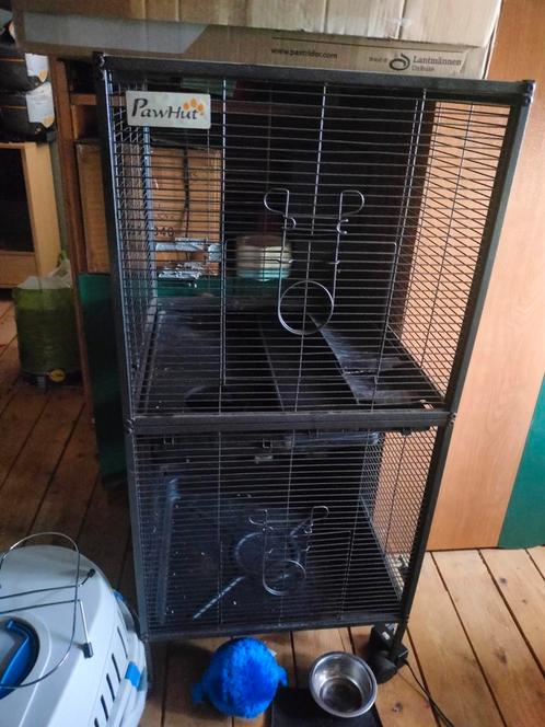 Pawhut kooi, (fret, rat, chinchilla,...), Dieren en Toebehoren, Knaagdieren en Konijnen | Hokken en Kooien, Gebruikt, Kooi, 90 cm of meer