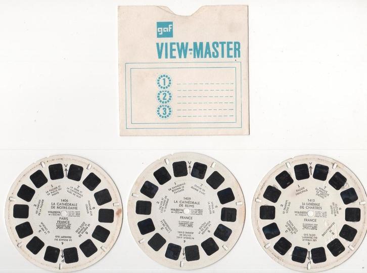View-master Cathédrales de France Reims Chartres Paris, Antiek en Kunst, Antiek | Speelgoed, Ophalen of Verzenden