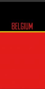 handdoek Belgium, Ophalen of Verzenden, Nieuw, Rood, Handdoek