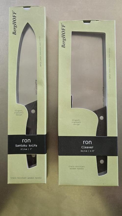 BergHOFF Ron koksmessen, Huis en Inrichting, Keuken | Bestek, Nieuw, Los bestek, Inox of Chroom, Ophalen of Verzenden