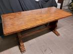 Tafel in massief Afrikaanse notelaar, Huis en Inrichting, Tafels | Eettafels, Ophalen, Gebruikt, Overige houtsoorten