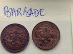 Devise BARBADE: 2 pièces 1 cent: 1973, Postzegels en Munten, Munten | Amerika, Ophalen of Verzenden, Noord-Amerika, Losse munt