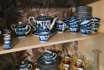 Retro Old Willow servies beschikbaar voor biedingen