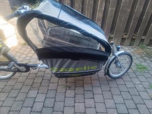 gazelle cabby, Fietsen en Brommers, Fietsen | Bakfietsen, Zo goed als nieuw, Gazelle, 3 kinderen, Huif, Opvouwbaar, Ophalen