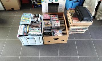 lot : disques vinyles, CD, DVD, Enlèvement