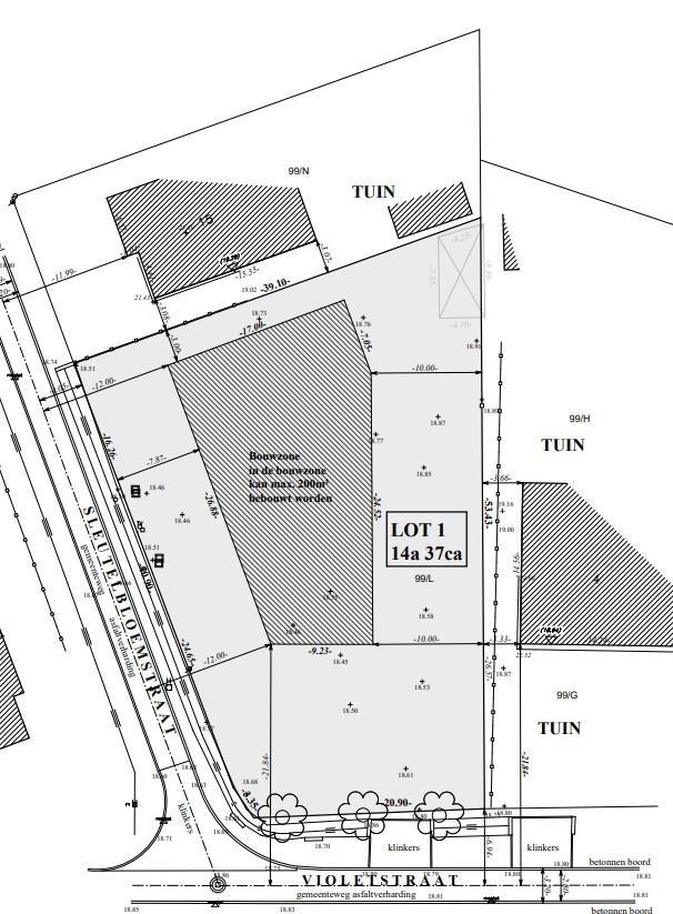 Mooi gelegen perceel (14a37ca) voor OB te O-L-V-Olen, Immo, Gronden en Bouwgronden, 1000 tot 1500 m², Verkoop zonder makelaar