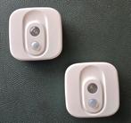 2 Wandverlichting met sensor op batterij, Huis en Inrichting, Ophalen of Verzenden, Gebruikt, Kunststof, Modern