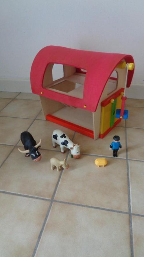 Houten boerderij, Kinderen en Baby's, Speelgoed | Houten speelgoed, Zo goed als nieuw, Overige typen, Ophalen