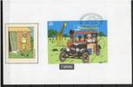 Année 2001 : FDC 3049 soie - Bloc 93 - Hergé : Tintin Kuifje, Postzegels en Munten, Postzegels | Europa | België, Ophalen of Verzenden