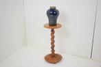 Pied de stal met gedraaide voet vol hout, Huis en Inrichting, Woonaccessoires | Zuilen en Pilaren, Ophalen