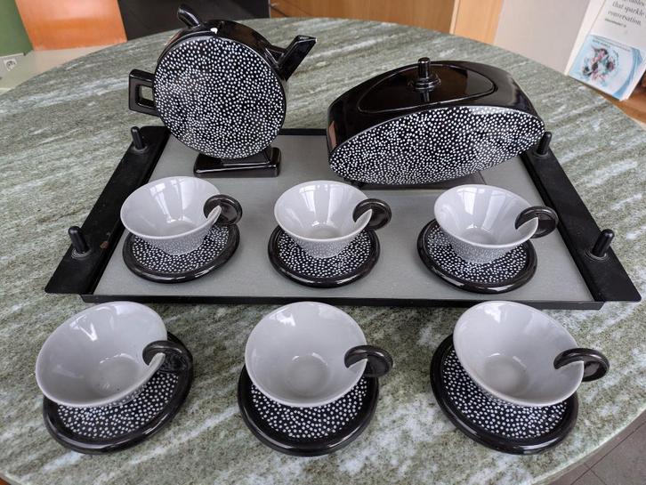 Sevies Koffie Mas voor Memphis Milano jaren 80 Vintage, Antiquités & Art, Antiquités | Services (vaisselle) complet, Enlèvement