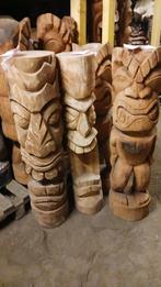 statue totem Tiki 100 cm en bois de cocotier prix imbattable, Enlèvement ou Envoi
