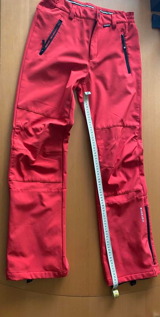 Skibroek rood, Zo goed als nieuw, Kleding, Ski, Ophalen