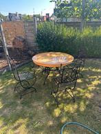 Metalen tuinset, Tuin en Terras, Ophalen, Zo goed als nieuw, Tuinset