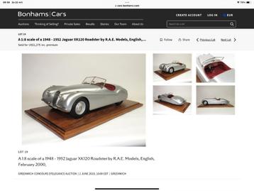 Prachtige kit Jaguar XK120 OTS op schaal 1:8 ruim 50 cm RAE beschikbaar voor biedingen