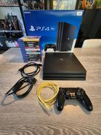 Lot PS4 Pro + games, Games en Spelcomputers, Gebruikt, Overige genres, 1 speler, Eén computer