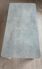 Très belle table basse blanc/gris, 100 à 150 cm, Enlèvement ou Envoi, Carré, 50 à 75 cm