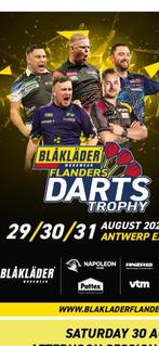 4 tickets flanders darts trophy zaterdag 30/08, Tickets en Kaartjes, Evenementen en Festivals, Drie personen of meer