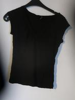 t-shirt dames H&M   XS zwart, H&M, Zwart, Ophalen of Verzenden, Korte mouw