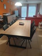 Volledige eetkamer: tafel, 6 stoelen, dressoir, barkast, Huis en Inrichting, Ophalen, Zo goed als nieuw, 4 tot 6 stoelen