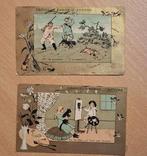 2 oude prenten reclame chocolade Baron Antwerpen, Verzamelen, Ophalen of Verzenden, Zo goed als nieuw