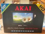 Akai ALED2404T-ledTV/DVD combo-24inch-fullHD, Comme neuf, Enlèvement, Lecteur DVD, Akai