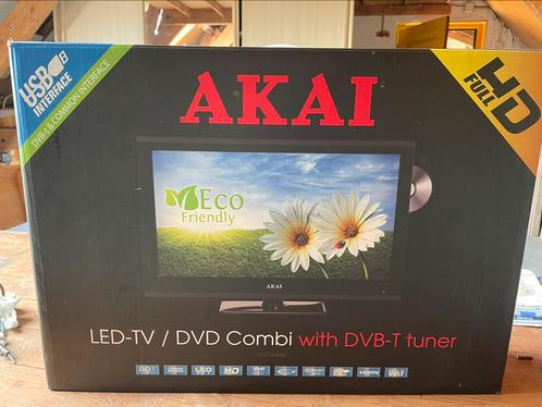 Akai ALED2404T-ledTV/DVD combo-24inch-fullHD, Audio, Tv en Foto, Stereoketens, Zo goed als nieuw, Dvd-speler, Akai, Ophalen