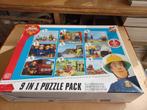 Doos met 9 puzzels Sam de brandweerman, Ophalen of Verzenden