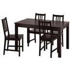 Uitschuifbare tafel met Etkamerstoel en toelkussen, Huis en Inrichting, Ophalen, Overige materialen, 50 tot 100 cm, Zo goed als nieuw