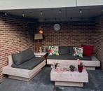 Luxe 5-pers houten Loungeset, Ophalen, Zo goed als nieuw, Hout, Loungeset