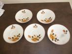 5 borden koffieborden GEM TABLEWARE oud servies vintage, Ophalen