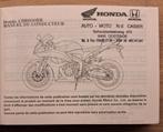 Manuel d'utilisation d'origine de la Honda CBR600RR, Envoi, Honda