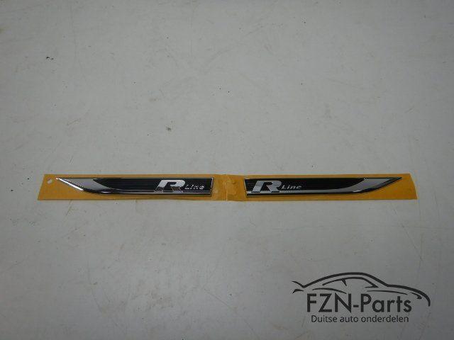 VW Golf 7 R-Line Embleem Sticker Logo Zijscherm L + R, Auto-onderdelen, Elektronica en Kabels, Gebruikt, Ophalen of Verzenden