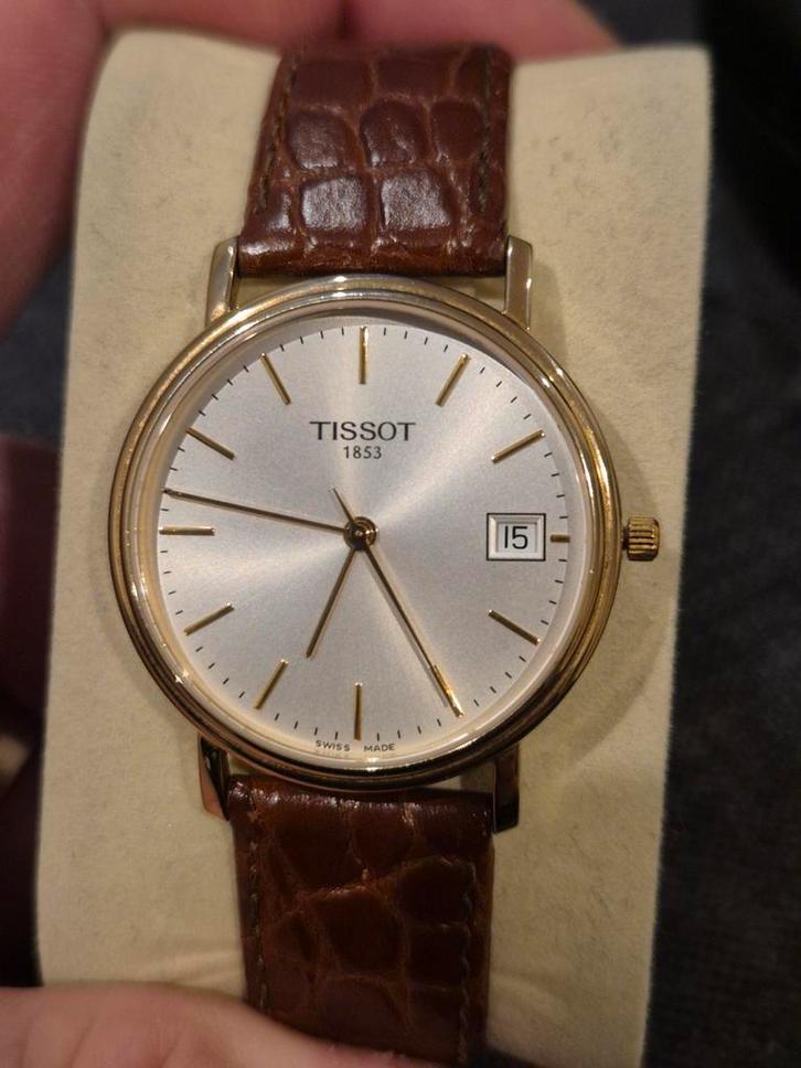 Tissot, Handtassen en Accessoires, Horloges | Dames, Staal, Leer, Ophalen of Verzenden