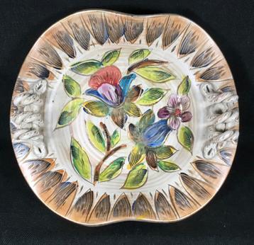 Bequet vintage en céramique, bol, motif floral, Belgique, Enlèvement ou Envoi, Maison et Meubles