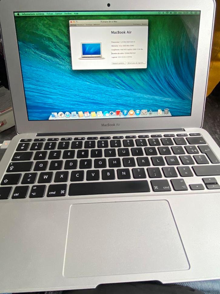 MacBook Air (11 pouces,) 128 Go avec chargeur original., Informatique & Logiciels, Apple Macbooks, Comme neuf, MacBook, 11 pouces