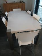 Grote witte eettafel 2m lengte x 1m breed, Ophalen