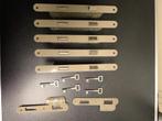 serrures litto (5) + poignées de porte inox(4), Ophalen, Gebruikt, Inox, Slot