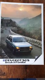 PEUGEOT  505    1983, Boeken, Auto's | Folders en Tijdschriften, Nieuw, Peugeot, Ophalen of Verzenden