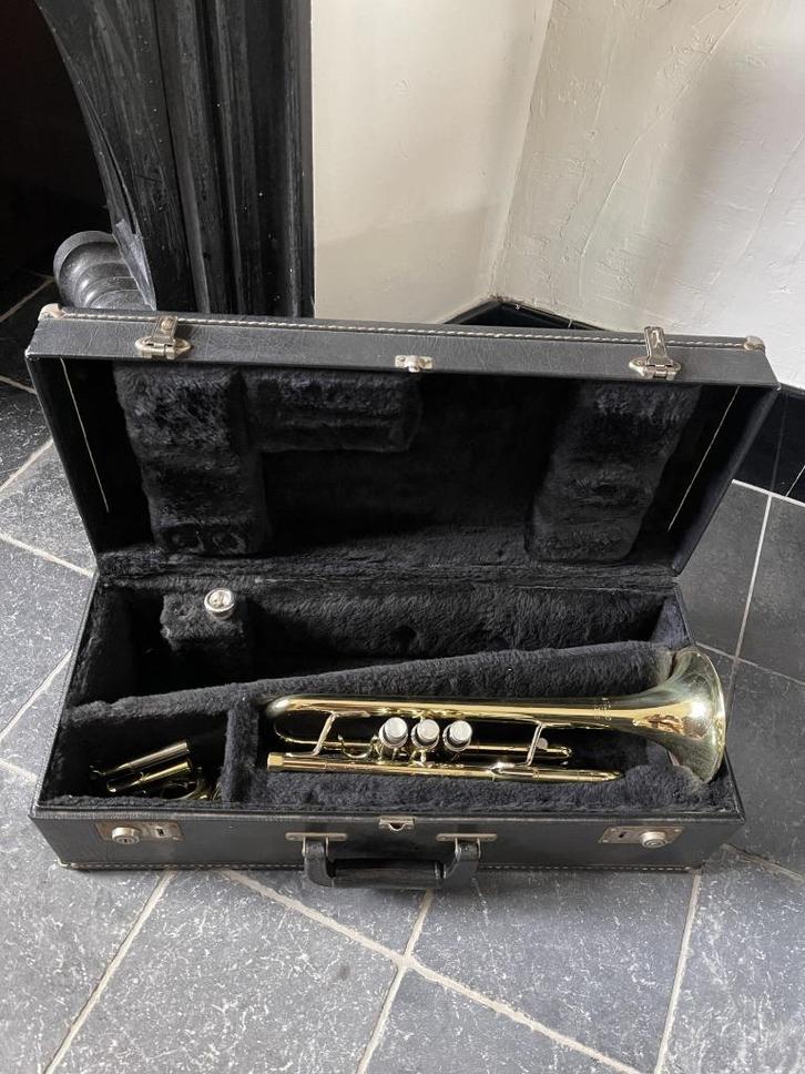 Trompet Re/Mib Getzen  - baroktrompet  - Basstatief, Muziek en Instrumenten, Blaasinstrumenten | Trompetten, Zo goed als nieuw