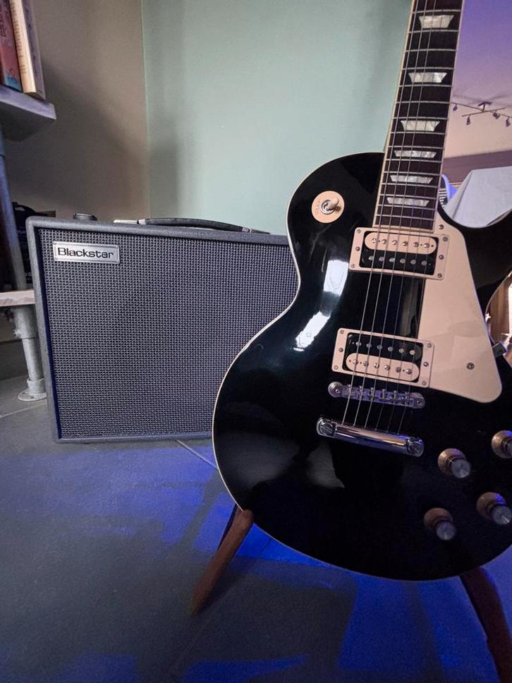Gibson Les Paul Classic Ebony incl  Blackstar versterker, Musique & Instruments, Instruments à corde | Guitares | Électriques